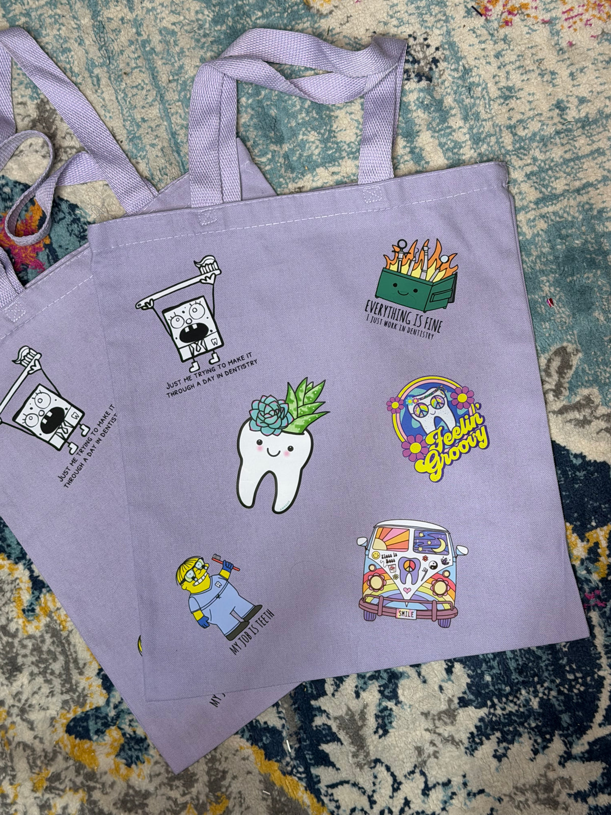 AMK Art: Collage Canvas Tote