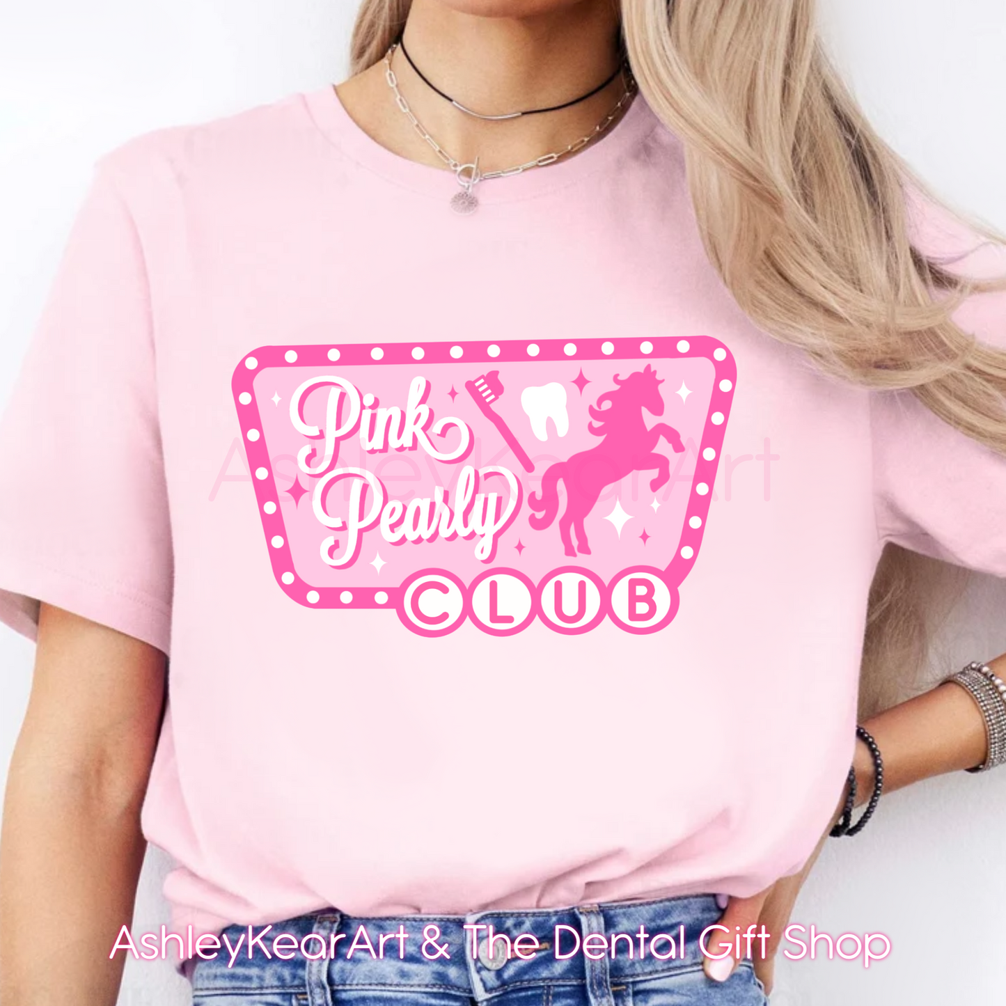 Pink Pearly Club Art by AMK