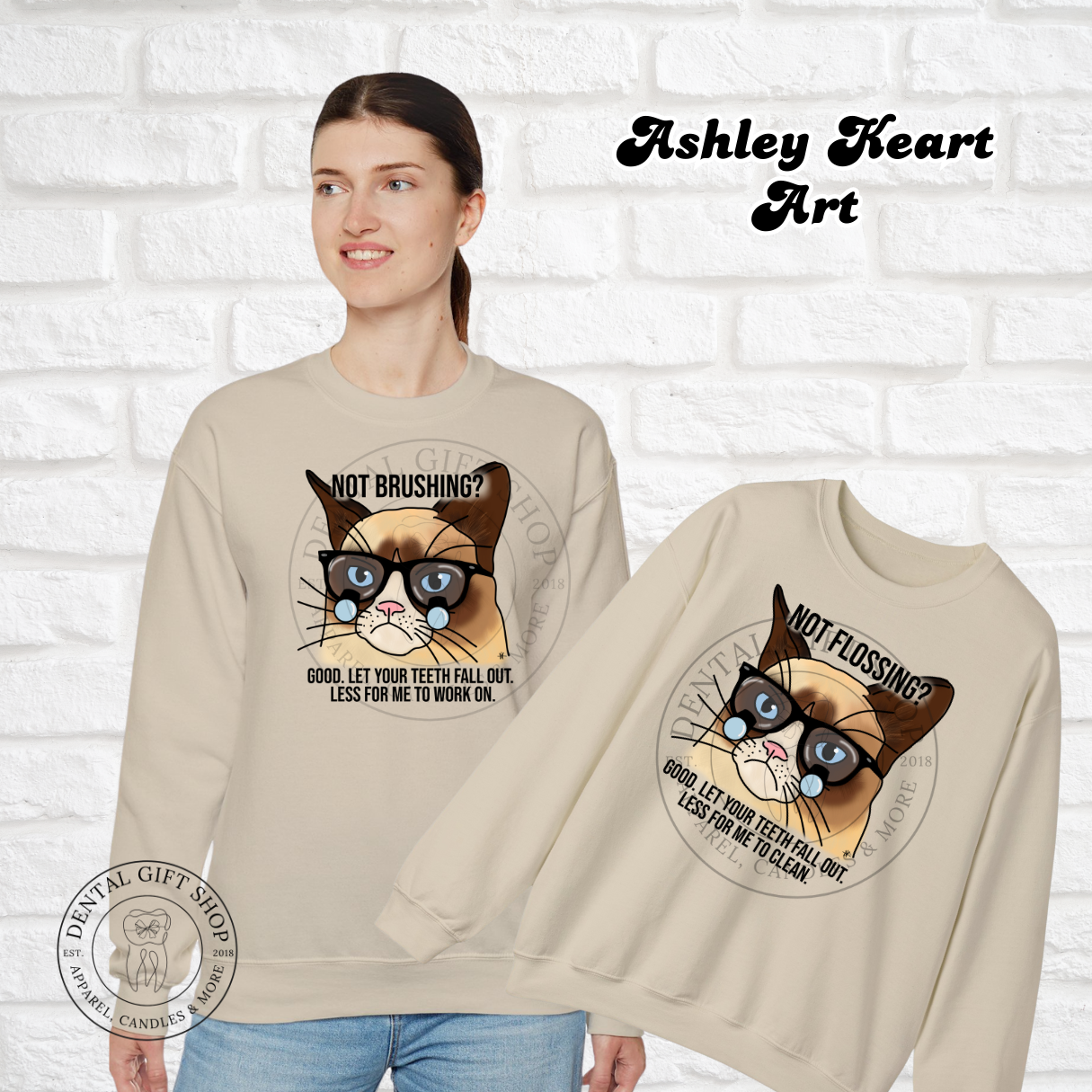 Dental Cat: Brushing Sweatshirt