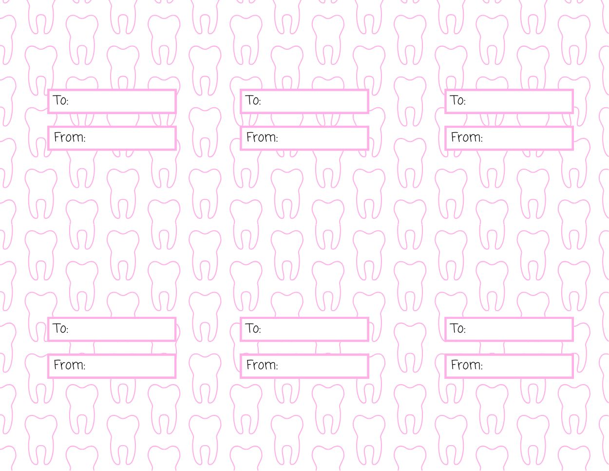 Dental Valentines Cards: Digital Download