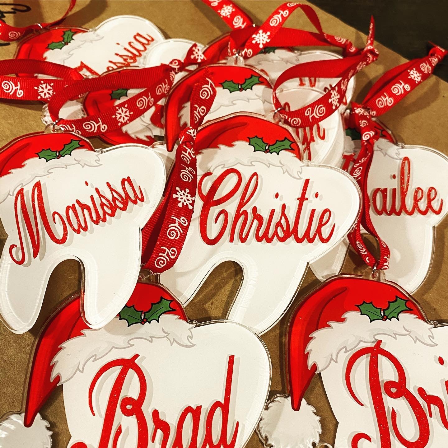 dental ornament, dental christmas ornament, tooth ornament