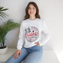 Load image into Gallery viewer, &quot;Fillings&quot; Crewneck Sweatshirt White by AMK ART

