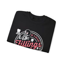Load image into Gallery viewer, &quot;Fillings&quot; Black Crewneck Sweatshirt by AMK Art
