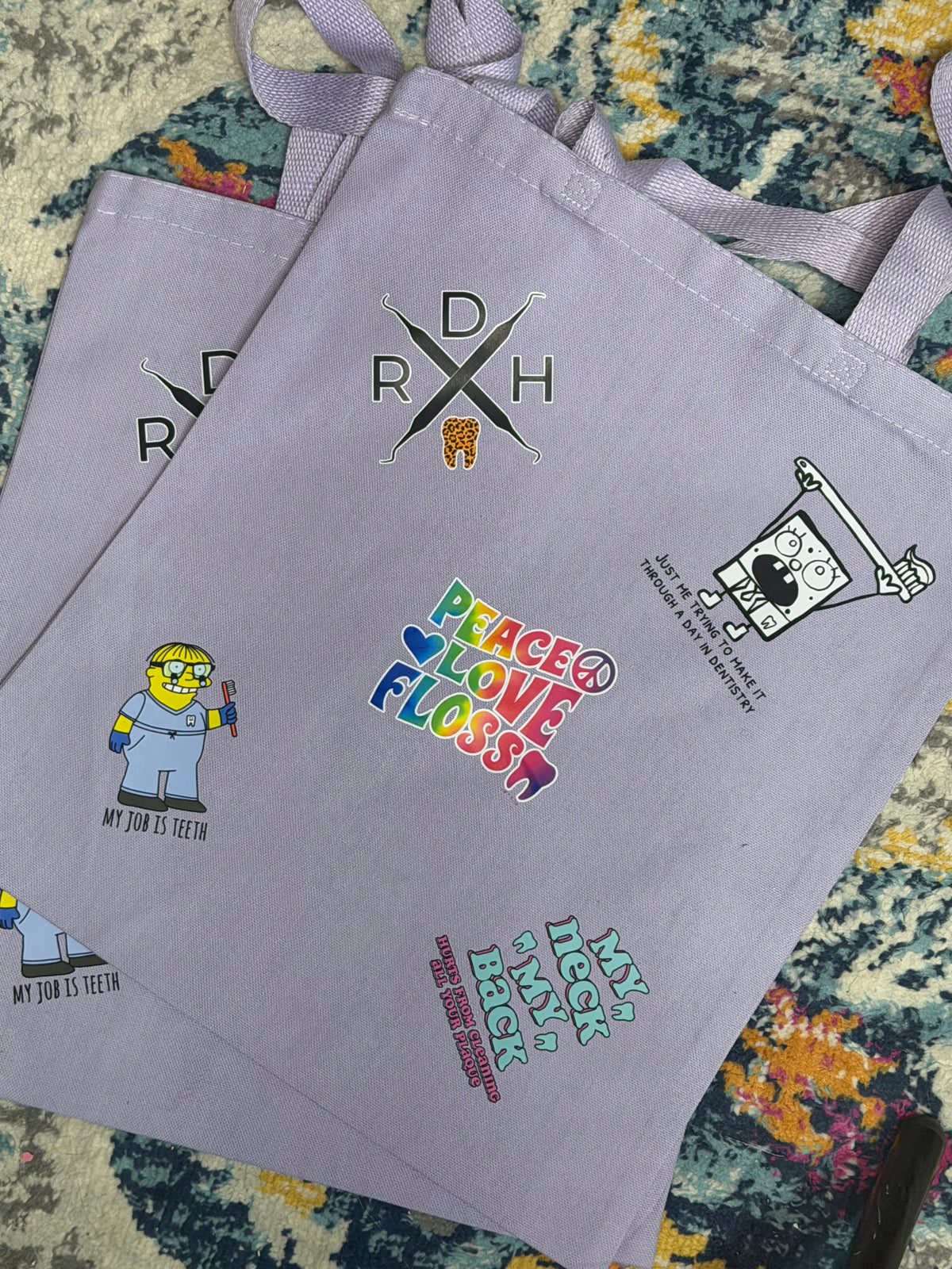 AMK Art: RDH Collage Canvas Tote