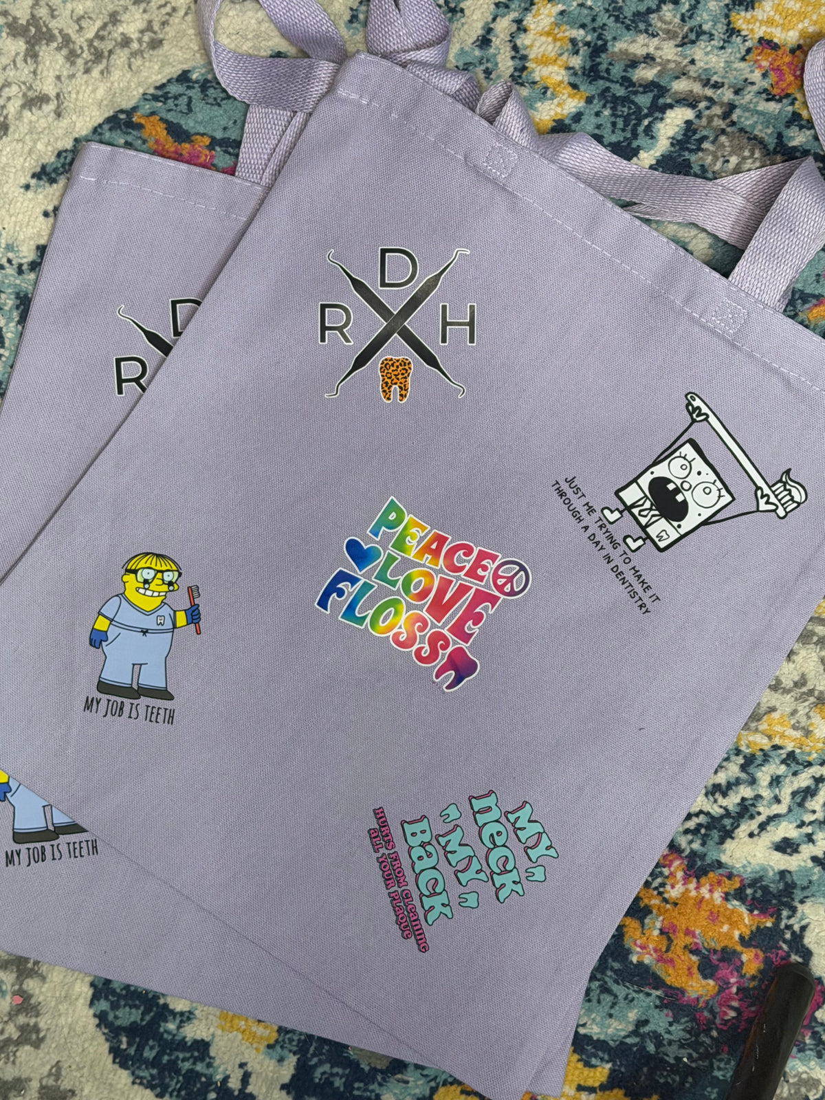AMK Art: RDH Collage Canvas Tote