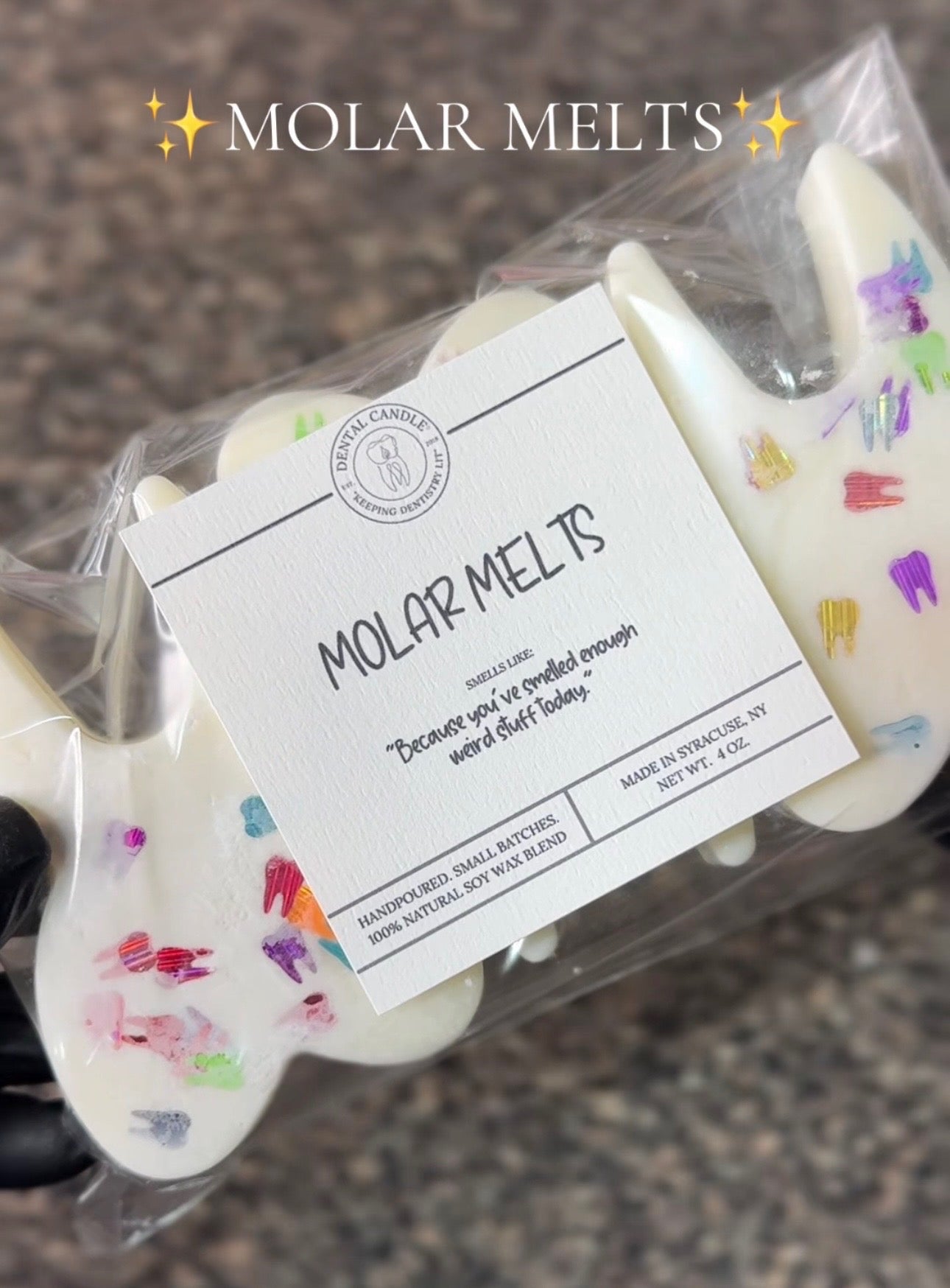 Molar Wax Melts, The Dental Candle® Collection