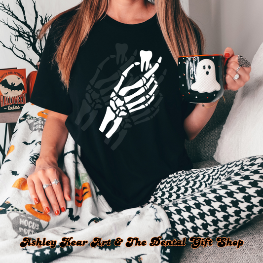 "Skelly Tooth" Tee by AMK ART