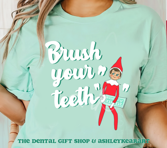 Brush Your Teeth Dental Shirt Design by AMK Art