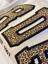 Load image into Gallery viewer, Custom Dental Sweatshirt- Leopard Fabric and Puff Print Design
