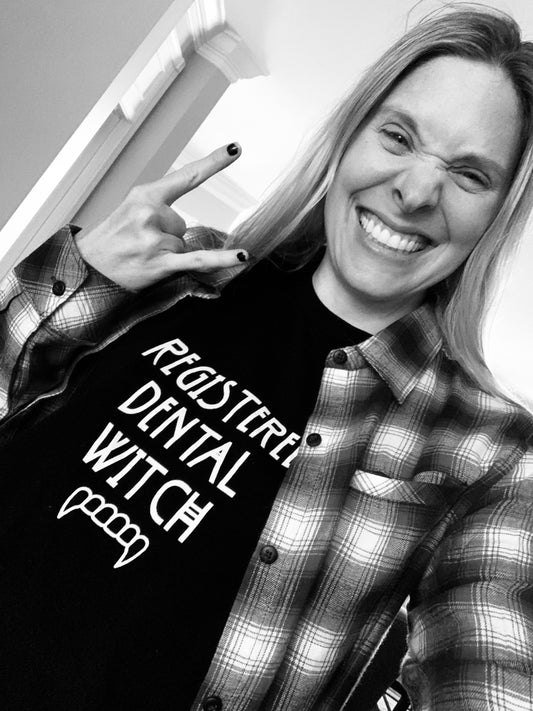 Registered Dental Witch Art by AMK Art