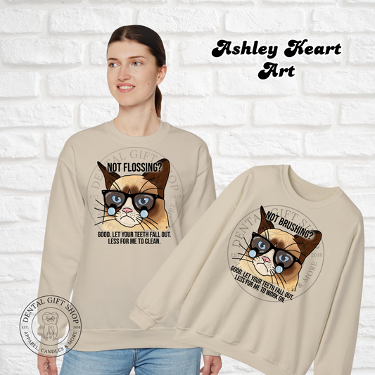 Dental Cat: Flossing Sweatshirt