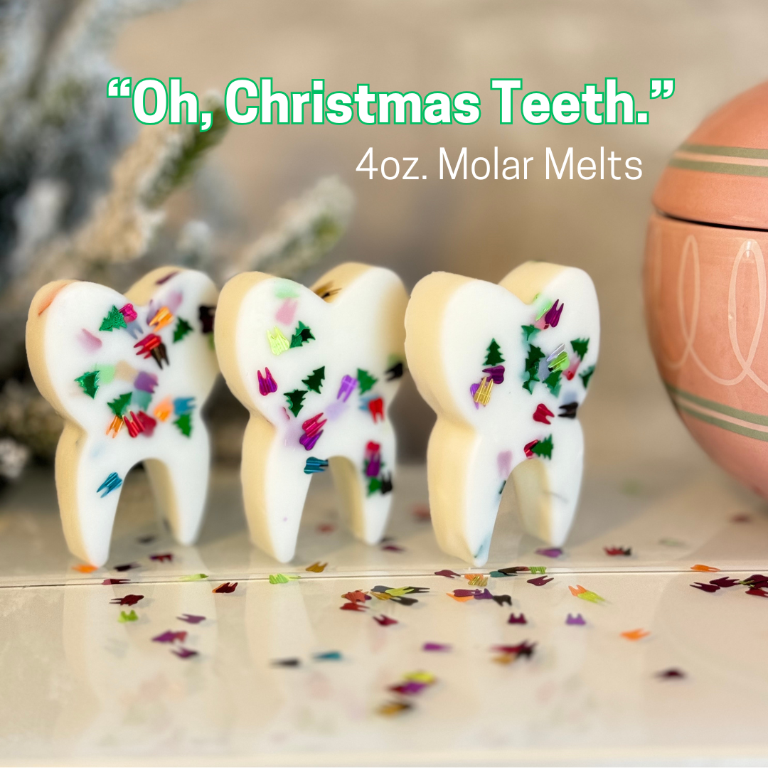 "Oh, Christmas Teeth." Molar Wax Melts, The Dental Candle® Collection