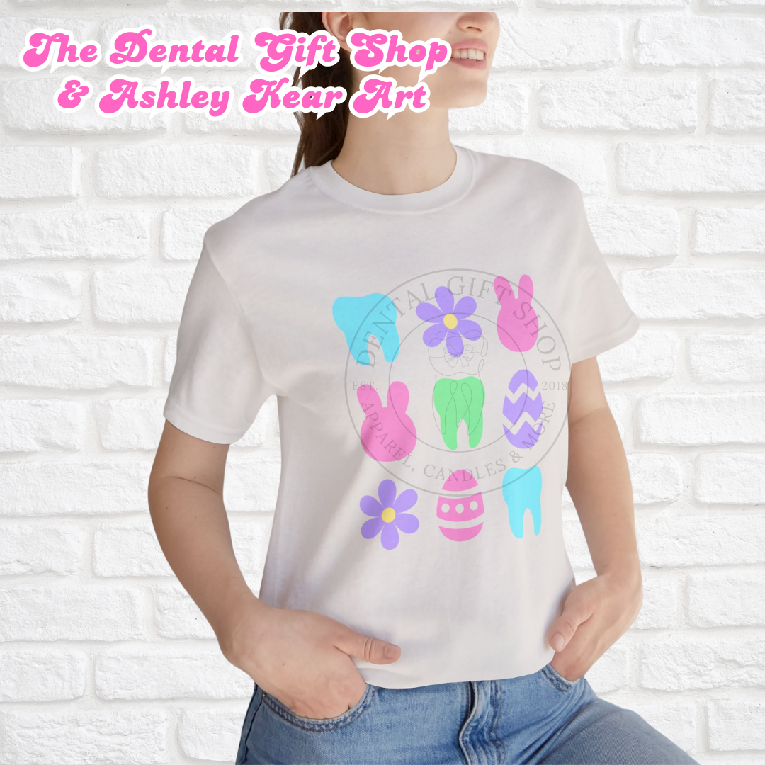 Dental Easter Fun Tee, Design by AMK Art