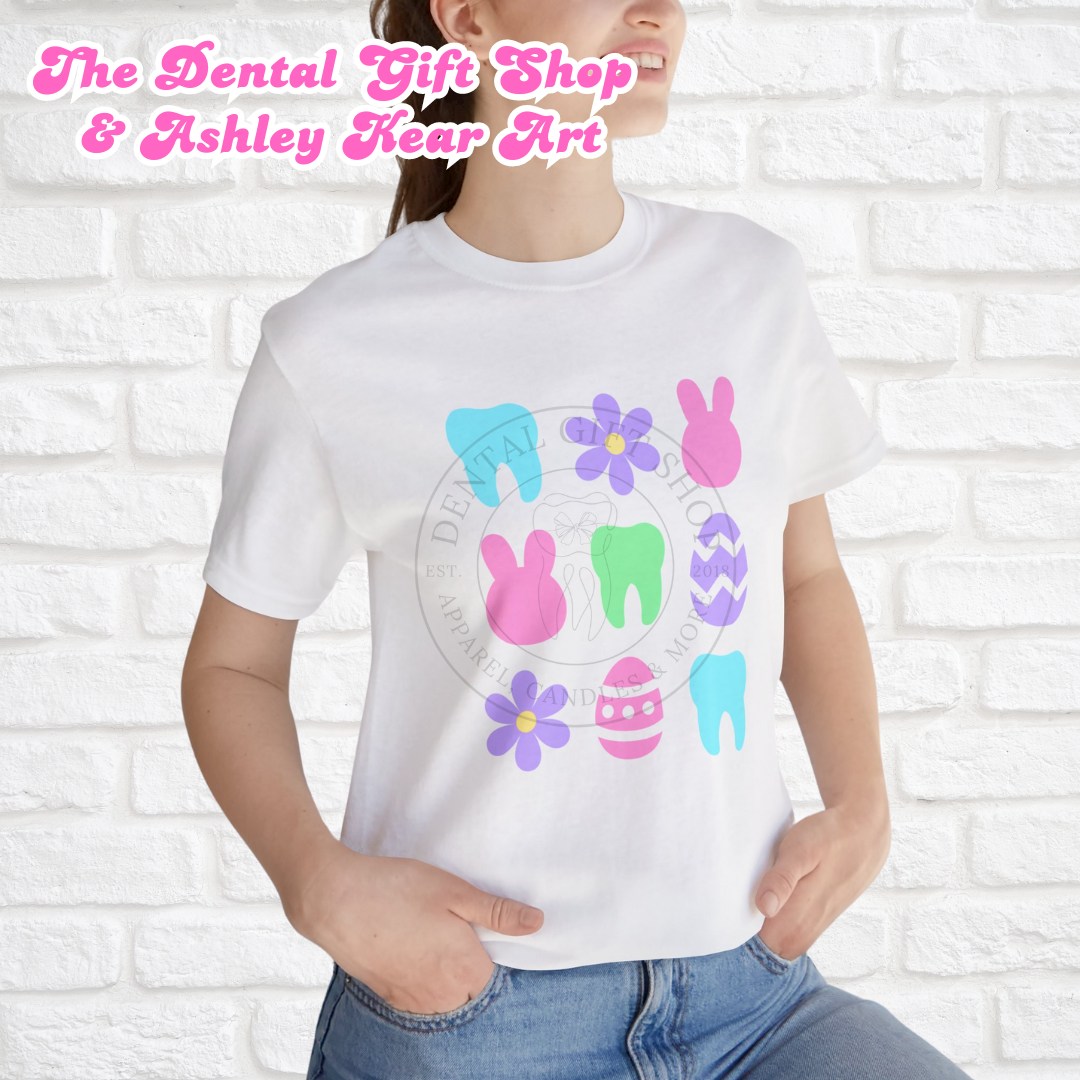 Dental Easter Fun Tee, Design by AMK Art