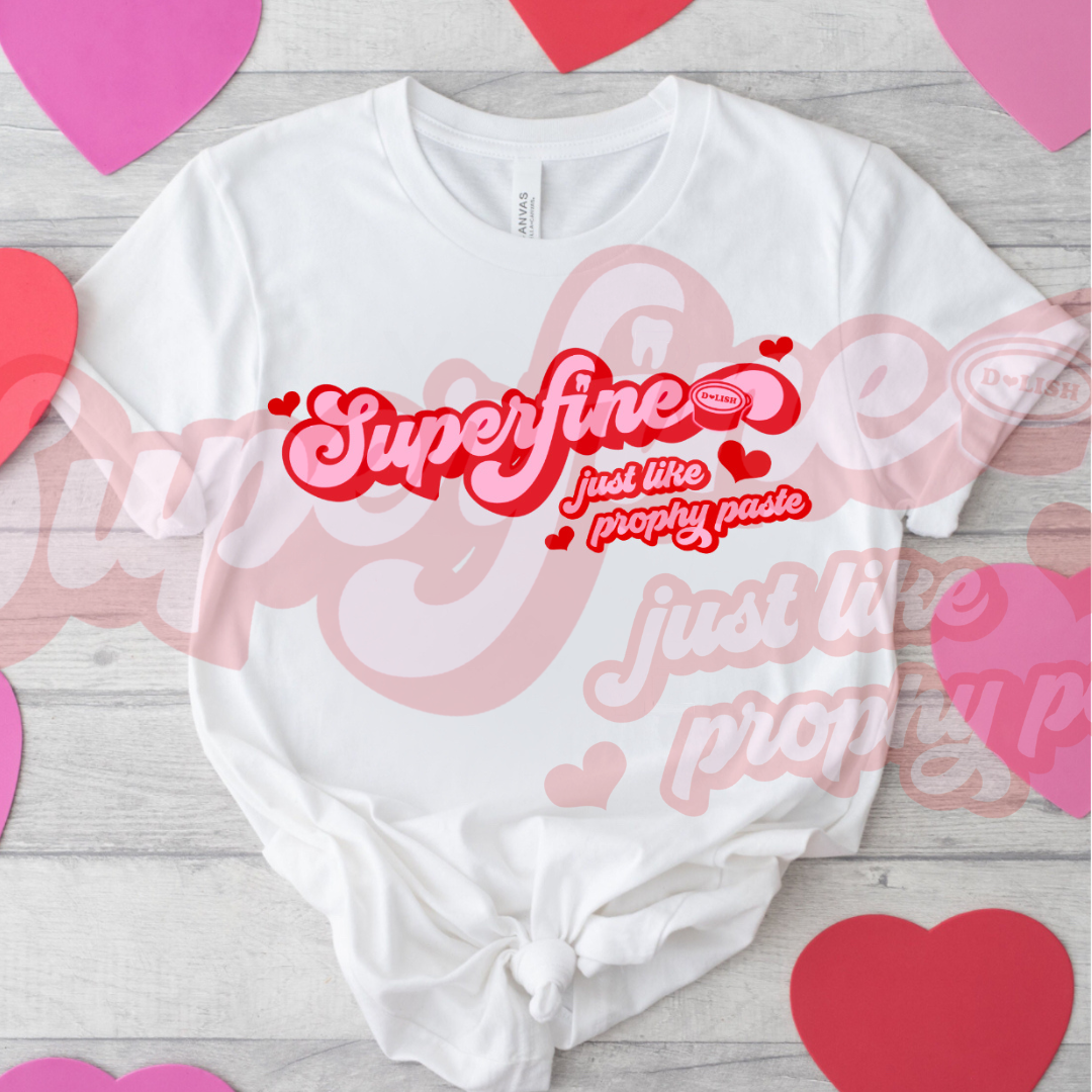 Superfine Valentines White Shirt