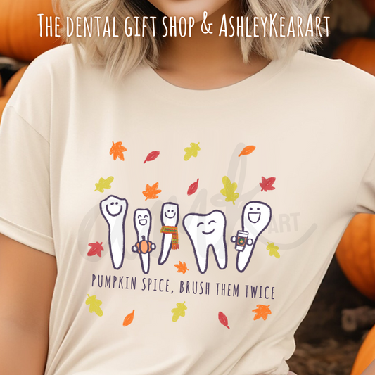"Pumpkin Spice Brush Twice."  Design by AMK Art