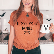 Load image into Gallery viewer, Floss Your Fangs Tee (Autumn)
